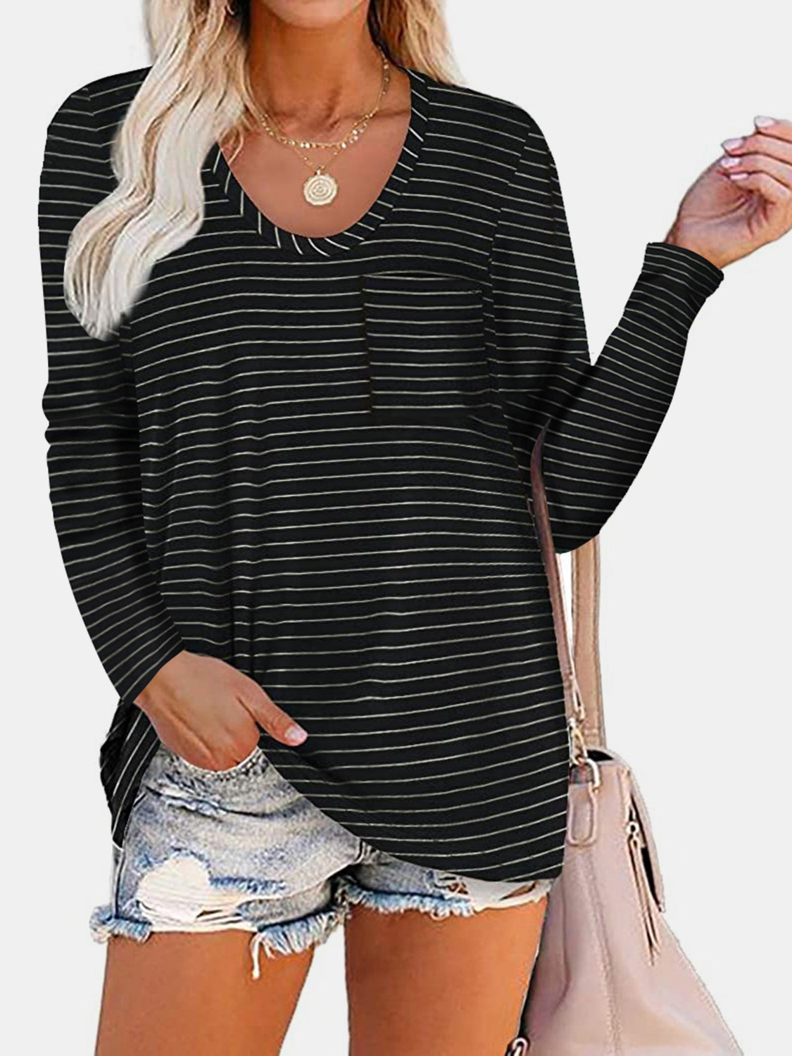 Round Neck Long Sleeve T-Shirt