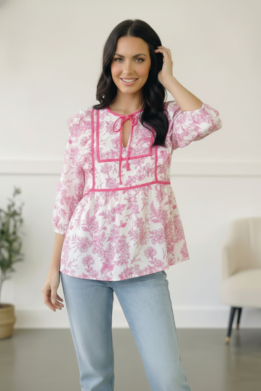 Where is the Garden Party Tie Blouse